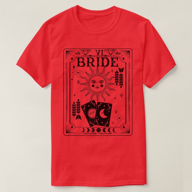 T-shirt Cuisine gothique, Bachelorette céleste Tarot (Design devant)