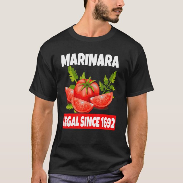 T-shirt Cuisine italienne Pun Marinara Sauce tomate (Devant)