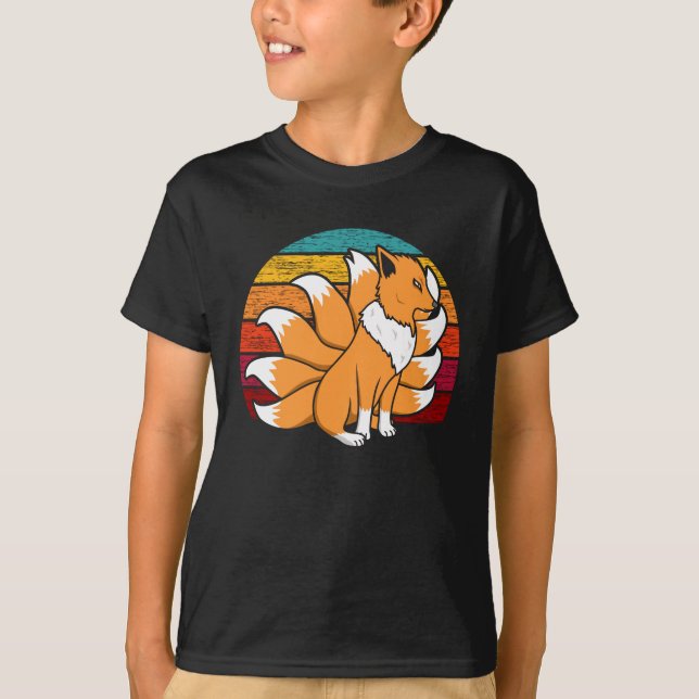 T-shirt Cuisine Japonaise Fox Kabuki Masque Neuf Kitsune T (Devant)