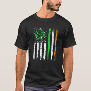 T-shirt Cuisine Lover Irish American Flag Saint Patrick's 