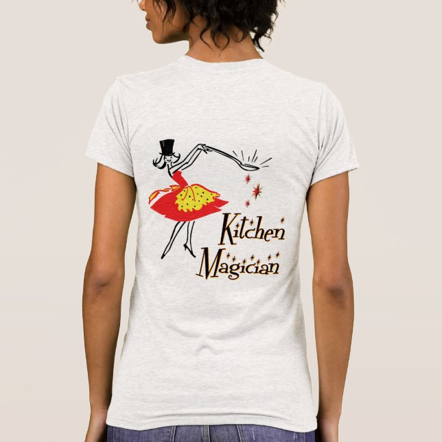 T-shirt Cuisine Magicien Personnalisable Retro Cook Art (Dos)