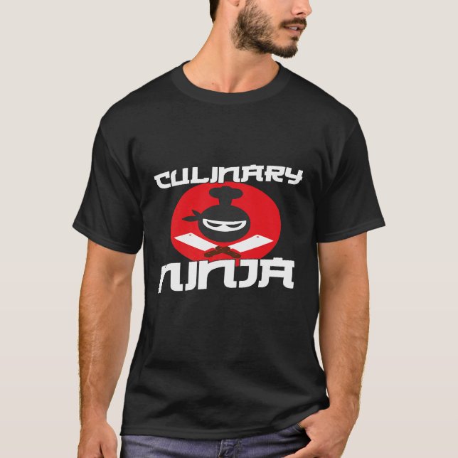 T-shirt Cuisine Ninja Culinaire Pour Cuisiniers Et Chefs (Devant)
