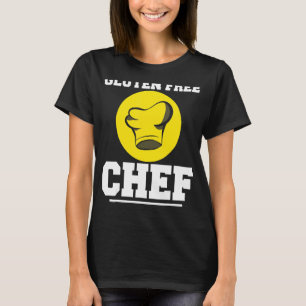 T-shirt Cuisine sans gluten Chef Cuisine Blé Celiac Dise