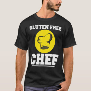 T-shirt Cuisine sans gluten Chef Cuisine Blé Celiac Dise