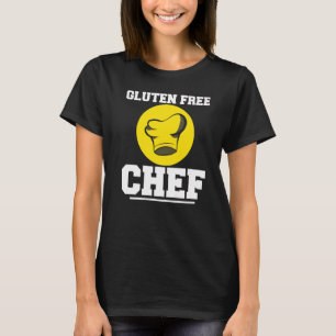T-shirt Cuisine sans gluten Chef Cuisine Blé Celiac Dise