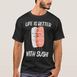 T-shirt Cuisine Sushi Pour Hommes Femmes Cuisine Japonaise