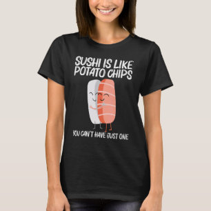T-shirt Cuisine Sushi Pour Hommes Femmes Cuisine Japonaise