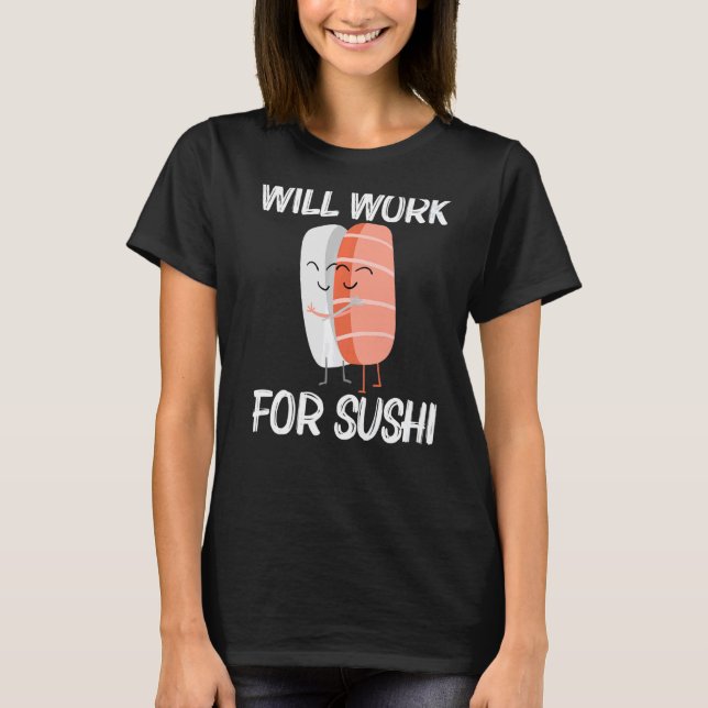 T-shirt Cuisine Sushi Pour Hommes Femmes Cuisine Japonaise (Devant)
