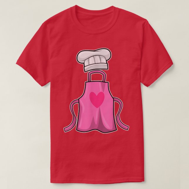T-shirt Cuisine tablier Chef casquette (Design devant)