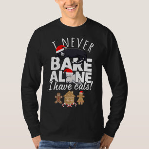 T-shirt Cuisiner des biscuits avec des chats à Noël et à G