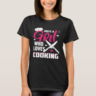 T-shirt Cuisiner Juste Une Fille Qui Aime Le Chef Cuisine