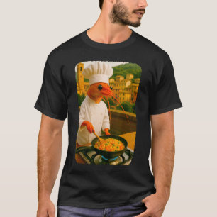 T-shirt Cuisinier de crevettes drôle cuisine du riz frit a