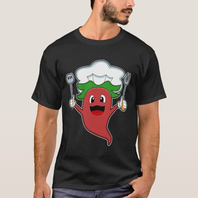 T-shirt Cuisinier de poivre Vegan (Devant)
