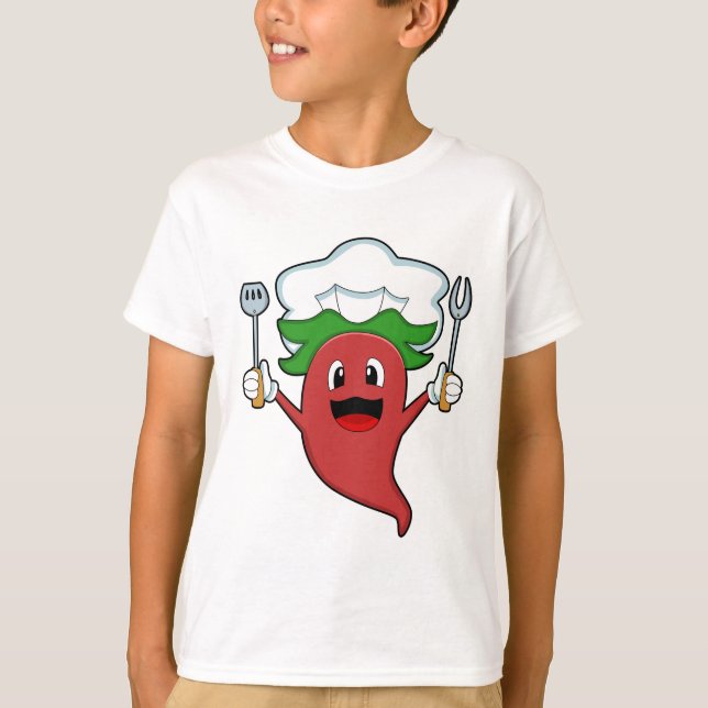 T-shirt Cuisinier de poivre Vegan (Devant)