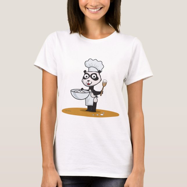 T-shirt Cuisinier d'ours panda (Devant)