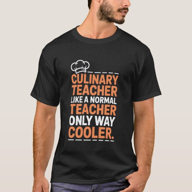 T-shirt Cuisinier, professeur de cuisine comme un professe (Devant)
