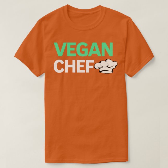 T-shirt Cuisinier végétalien végétalien 3 (Design devant)