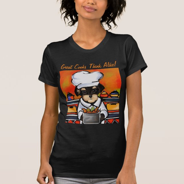 T-shirt Cuisinier Yorkie Poo  (Devant)