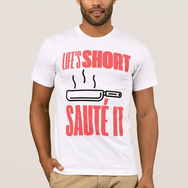 T-shirt Cuisinière courte de la Chef cuisinière (Devant)