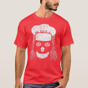 T-shirt Cuisinière de pain et pâtisserie Baker Face Distre