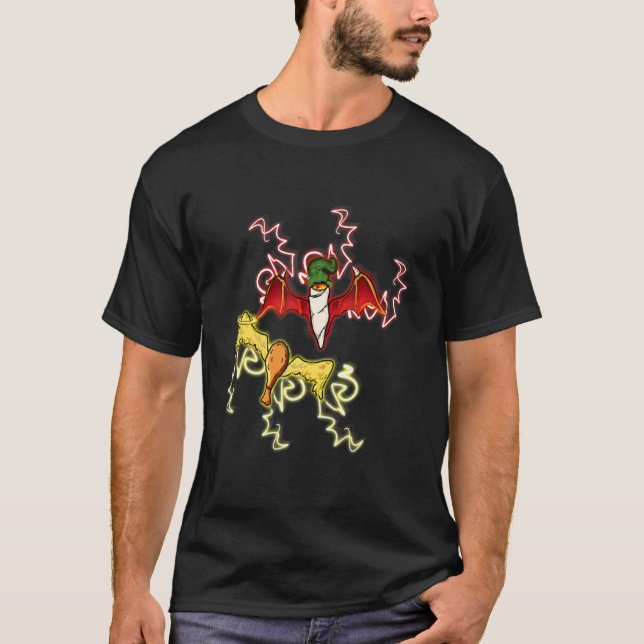 T-shirt Cuisse de poulet Ange volant & Evil Joint (Devant)