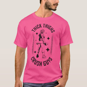 T-shirt Cuisse Épaisse Écraser Les Garçons Gymnase Fitness
