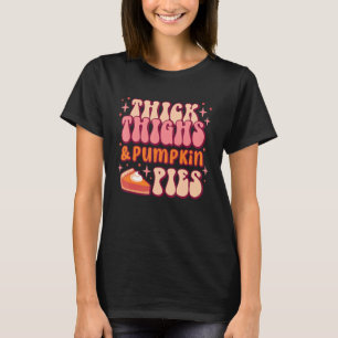 T-shirt Cuisse Épaisse Et Citrouille Pies Rétro Super Than