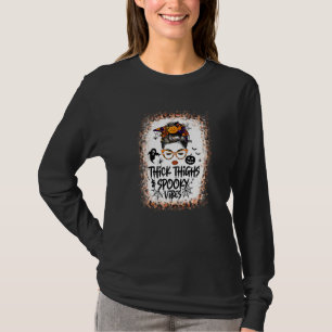 T-shirt Cuisses Épaisses & Vibes Squelettes Fouillis de Ch