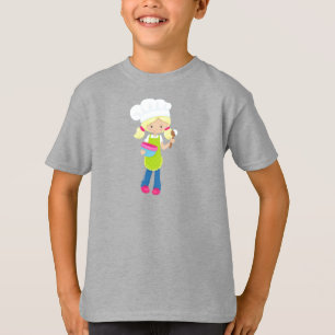 T-shirt Cuisson, Boulangerie, Boulangerie, Petite Fille, C