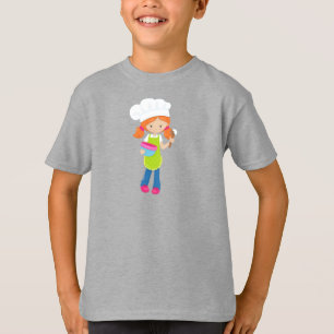 T-shirt Cuisson, Boulangerie, Boulangerie, Petite Fille, C