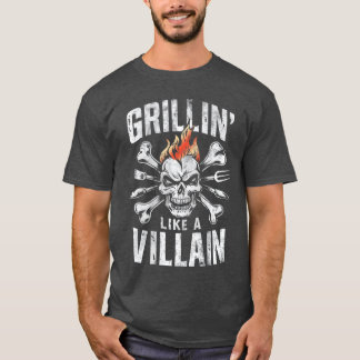 T-shirt Cuisson comme un méchant barbecue drôle de papa gr