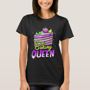 T-shirt Cuisson de gâteau Queen Cupcake Bakers Pâtisserie 