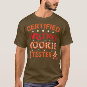 T-shirt Cuisson de Noël certifiée Tester pâtisserie de Noë