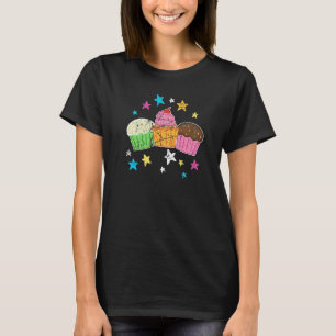 T-shirt Cuisson délicieuse Cupcake Retro Cupcakes