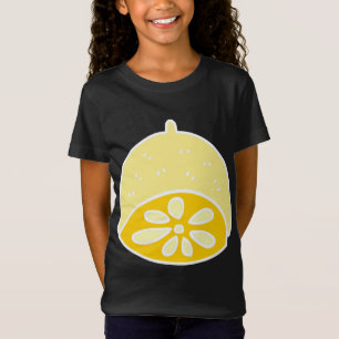 T-Shirt Cuisson Jaune Alimentation Citron Fruit Dessin Kaw