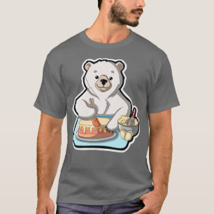 T-shirt Cuisson Ours Polaire Adorable Kawaii Design animal