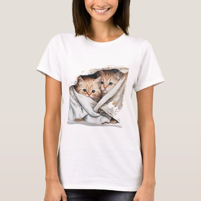 T-SHIRT CUITES SOUFFLÉES SOUS DES PASTEL BLANKETS (Devant)
