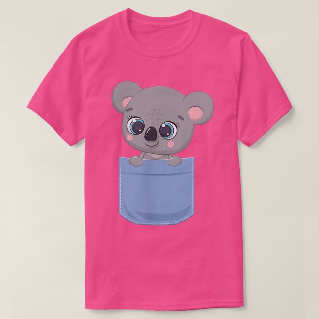 T-shirt Cuits de poche - Ours de Koala - Poches de poche - (Design devant)