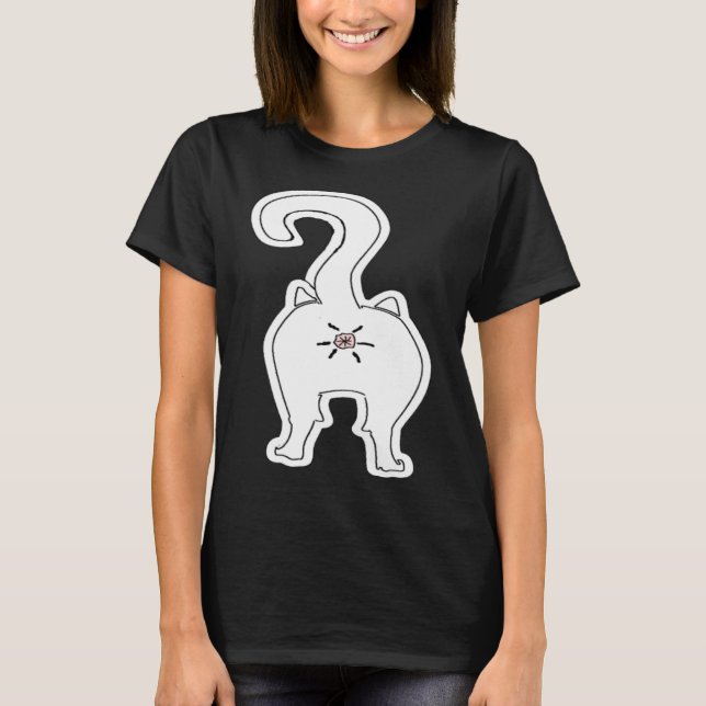 T-shirt Cul de chat  Animal (Devant)