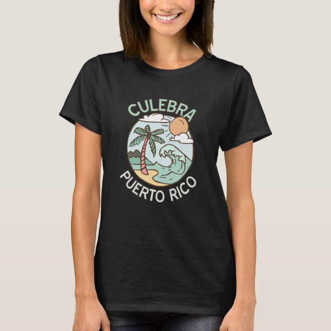 T-shirt Culebra Porto Rico Plage tropicale Vacances Souven (Devant)