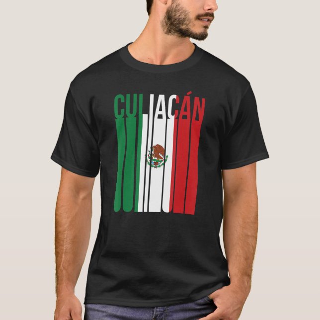 T-shirt Culiacan Sinaloa Mexique Rétro Église mexicaine Va (Devant)