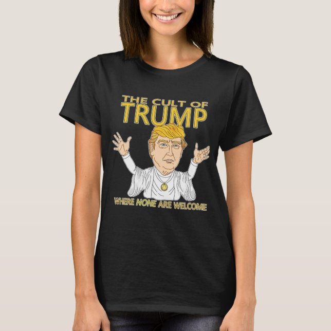 T-shirt Culte des femmes d'atout noires (Devant)
