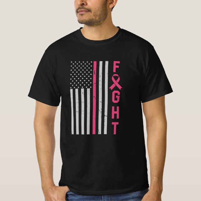 T-shirt Culte du cancer du sein Amis de sensibilisation Fa (Devant)