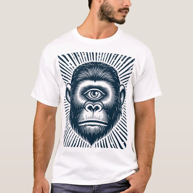 T-shirt Culte du singe (Devant)