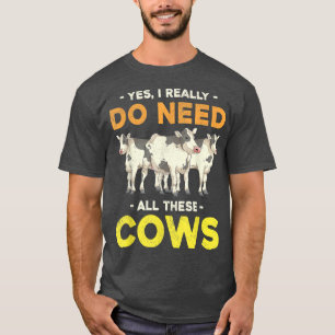 T-shirt Cultivateur de vaches Agricole Animaux Fermier Fun