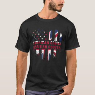 T-shirt Cultivé en Amérique avec des racines britanniques