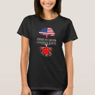 T-shirt Cultivé en Amérique avec des racines canadiennes