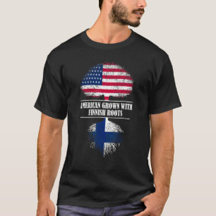 T-shirt Cultivé en Amérique avec des racines finlandaises