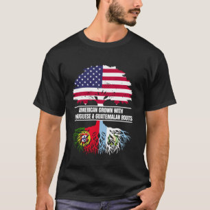 T-shirt Cultivé en Amérique avec drapeau d'héritage Portug