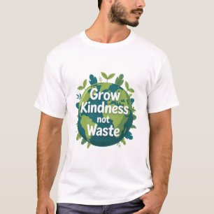 T-Shirt 'Cultiver la gentillesse et non les déchet
